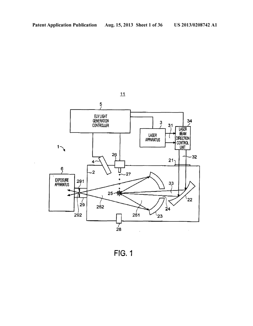 OPTICAL DEVICE, LASER APPARATUS, AND EXTREME ULTRAVIOLET LIGHT GENERATION     SYSTEM - diagram, schematic, and image 02