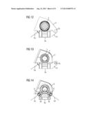 LIFT AND PIVOT DEVICE FOR A COVER OF A FURNACE AND FURNACE SYSTEM AND     METHOD FOR CHARGING AND SERVICING SUCH A FURNACE SYSTEM diagram and image