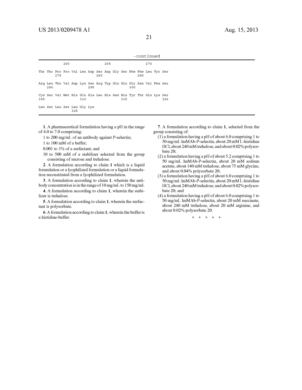 FORMULATION COMPRISING AN ANTIBODY AGAINST P-SELECTIN - diagram, schematic, and image 22