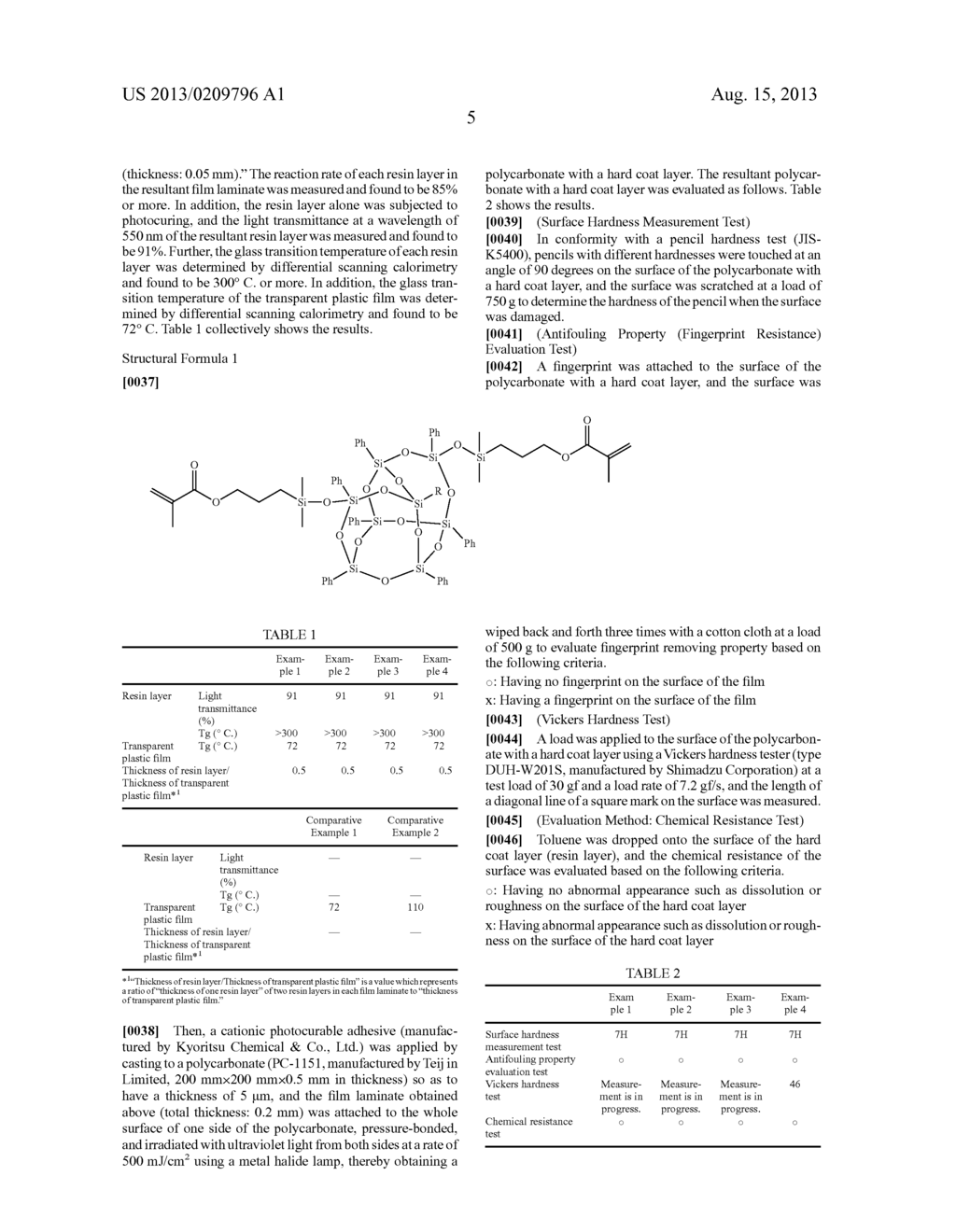 POLYCARBONATE WITH HARD COAT LAYER - diagram, schematic, and image 07