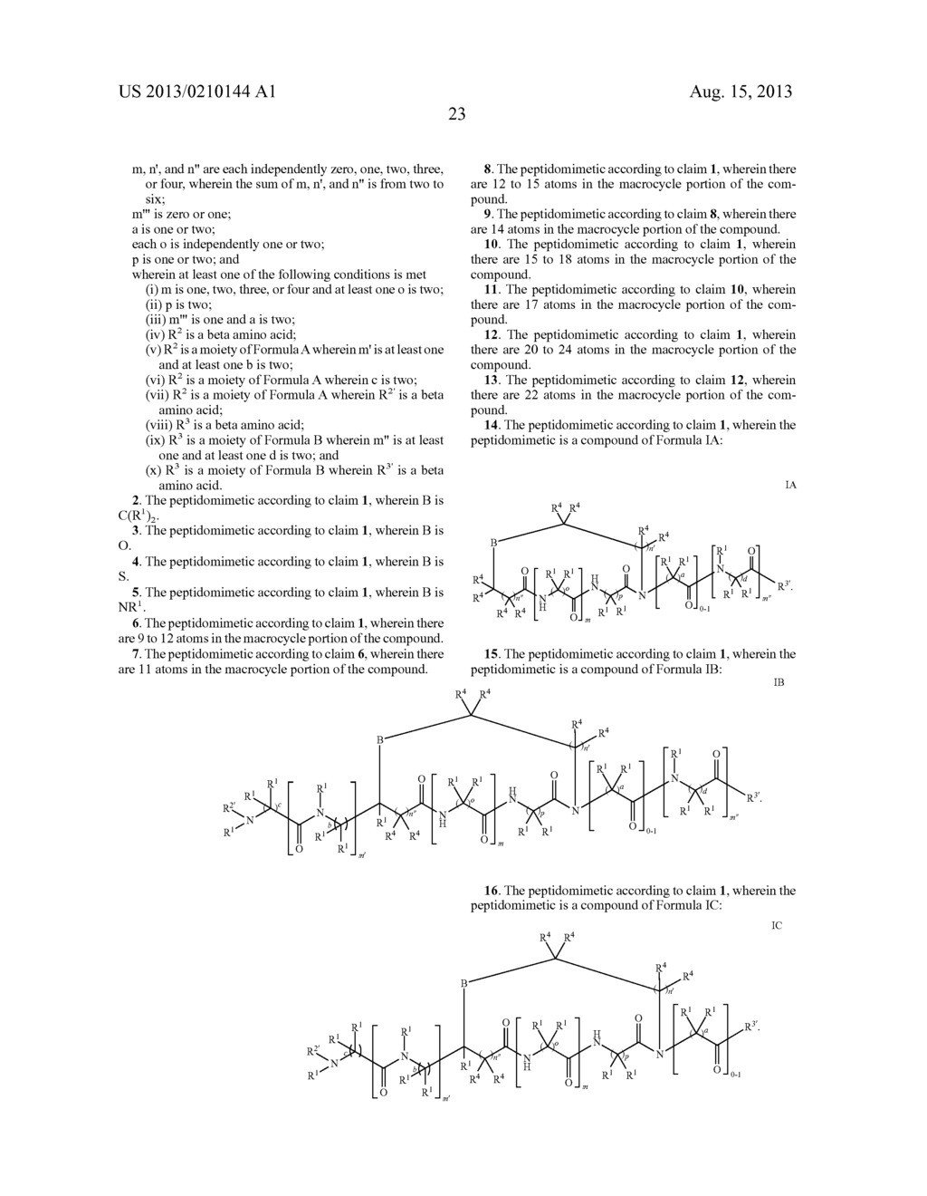 PROTEOLYTICALLY RESISTANT HYDROGEN BOND SURROGATE HELICES - diagram, schematic, and image 48