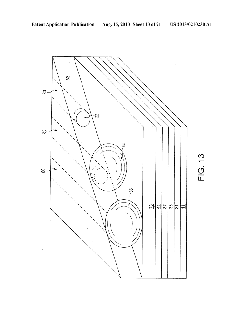 METHOD FOR PROVIDING ELECTRICAL CONNECTIONS TO SPACED CONDUCTIVE LINES - diagram, schematic, and image 14