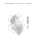 TERMINAL HOLDER STRUCTURE FOR RJ45 DUAL-PORT JACK diagram and image