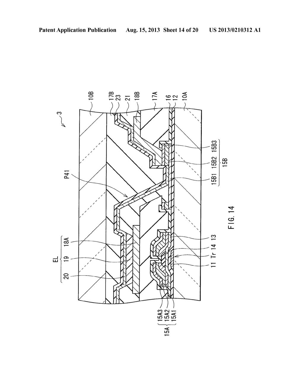 LIGHT-EMITTING DISPLAY AND METHOD OF MANUFACTURING THE SAME - diagram, schematic, and image 15