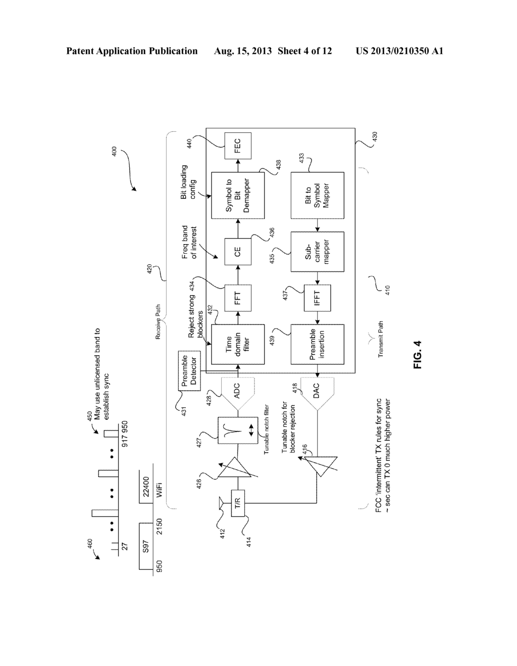 METHOD AND SYSTEM FOR BROADBAND NEAR-FIELD COMMUNICATION UTILIZING FULL     SPECTRUM CAPTURE (FSC) SUPPORTING CONFIGURATION AND REGULATORY     REQUIREMENTS - diagram, schematic, and image 05