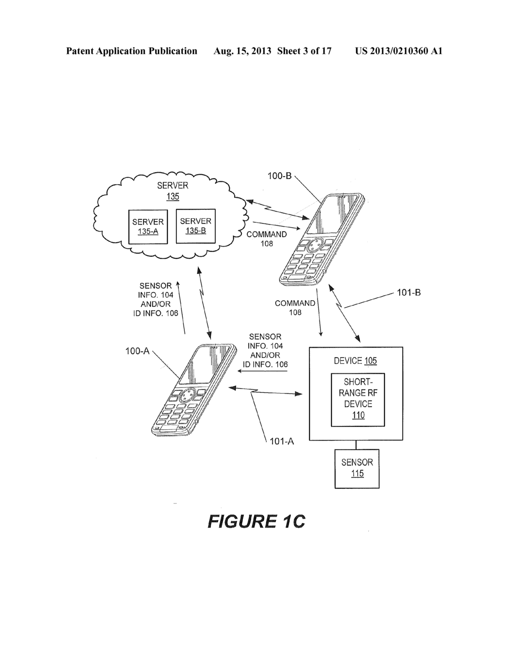 METHODS OF COMMUNICATING IDENTIFICATION INFORMATION AND A RESPONSIVE     COMMAND VIA SHORT-RANGE COMMUNICATIONS, AND RELATED DEVICES - diagram, schematic, and image 04