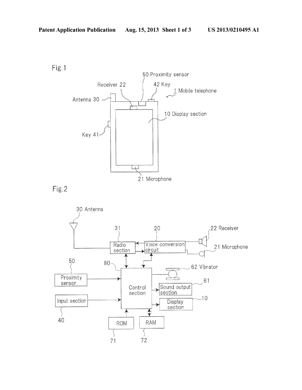 MOBILE TELEPHONE AND ITS DISPLAY CONTROL METHOD - diagram, schematic, and image 02