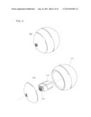 Ball with camera for reconnaissance or recreation and network for     operating the same diagram and image