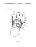 ARTIFICIAL FEATHER FOR SHUTTLECOCK AND SHUTTLECOCK diagram and image