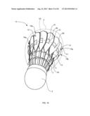 ARTIFICIAL FEATHER FOR SHUTTLECOCK AND SHUTTLECOCK diagram and image