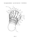 ARTIFICIAL FEATHER FOR SHUTTLECOCK AND SHUTTLECOCK diagram and image