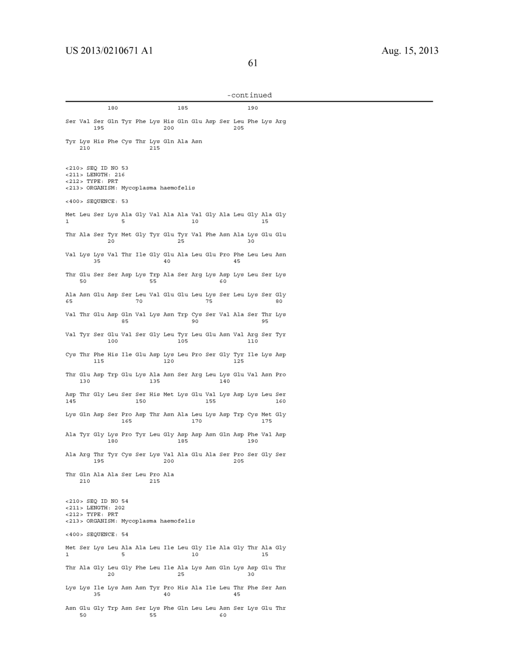 IMMUNOREACTIVE ANTIGENS OF MYCOPLASMA HEAMOFELIS AND DIAGNOSTIC     IMMUNOASSAY - diagram, schematic, and image 63