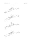 C-3 CYCLOALKENYL TRITERPENOIDS WITH HIV MATURATION INHIBITORY ACTIVITY diagram and image