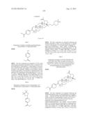 C-3 CYCLOALKENYL TRITERPENOIDS WITH HIV MATURATION INHIBITORY ACTIVITY diagram and image