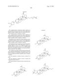 C-3 CYCLOALKENYL TRITERPENOIDS WITH HIV MATURATION INHIBITORY ACTIVITY diagram and image