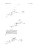 C-3 CYCLOALKENYL TRITERPENOIDS WITH HIV MATURATION INHIBITORY ACTIVITY diagram and image