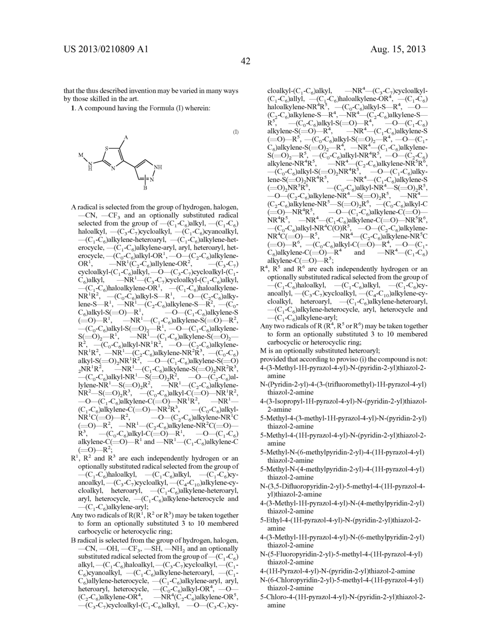 NOVEL 2-AMINO-4-PYRAZOLYL-THIAZOLE DERIVATIVES AND THEIR USE AS ALLOSTERIC     MODULATORS OF METABOTROPIC GLUTAMATE RECEPTORS - diagram, schematic, and image 43
