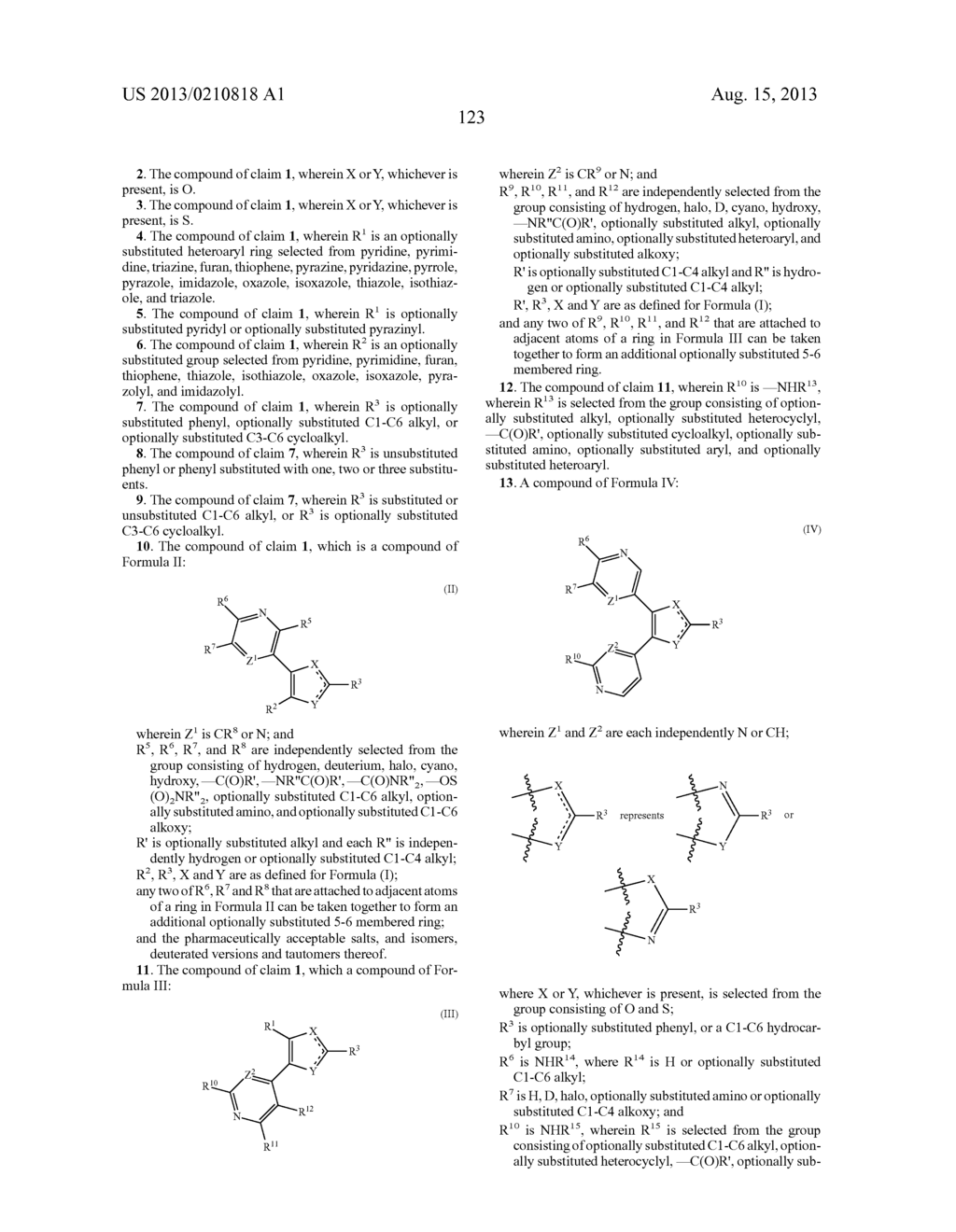Novel Heterocyclic Compounds and Uses Thereof - diagram, schematic, and image 124