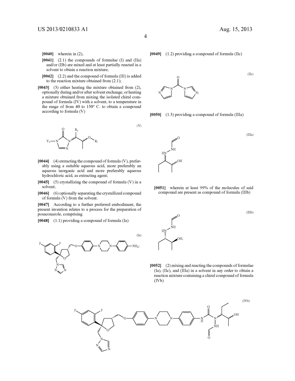 PROCESS FOR THE PREPARATION OF CHIRAL TRIAZOLONES - diagram, schematic, and image 10