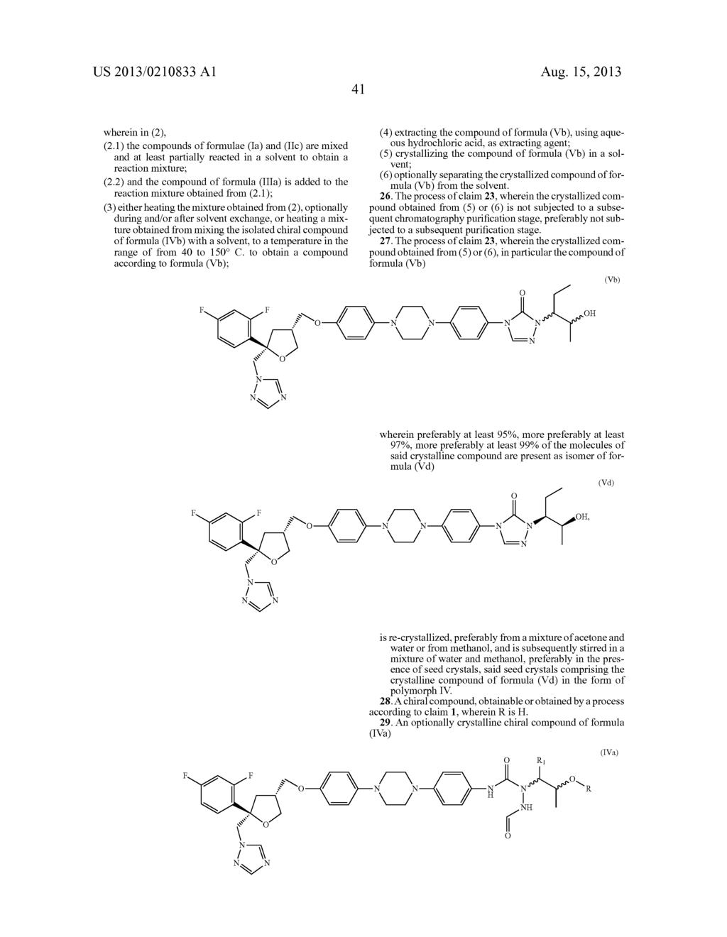 PROCESS FOR THE PREPARATION OF CHIRAL TRIAZOLONES - diagram, schematic, and image 47