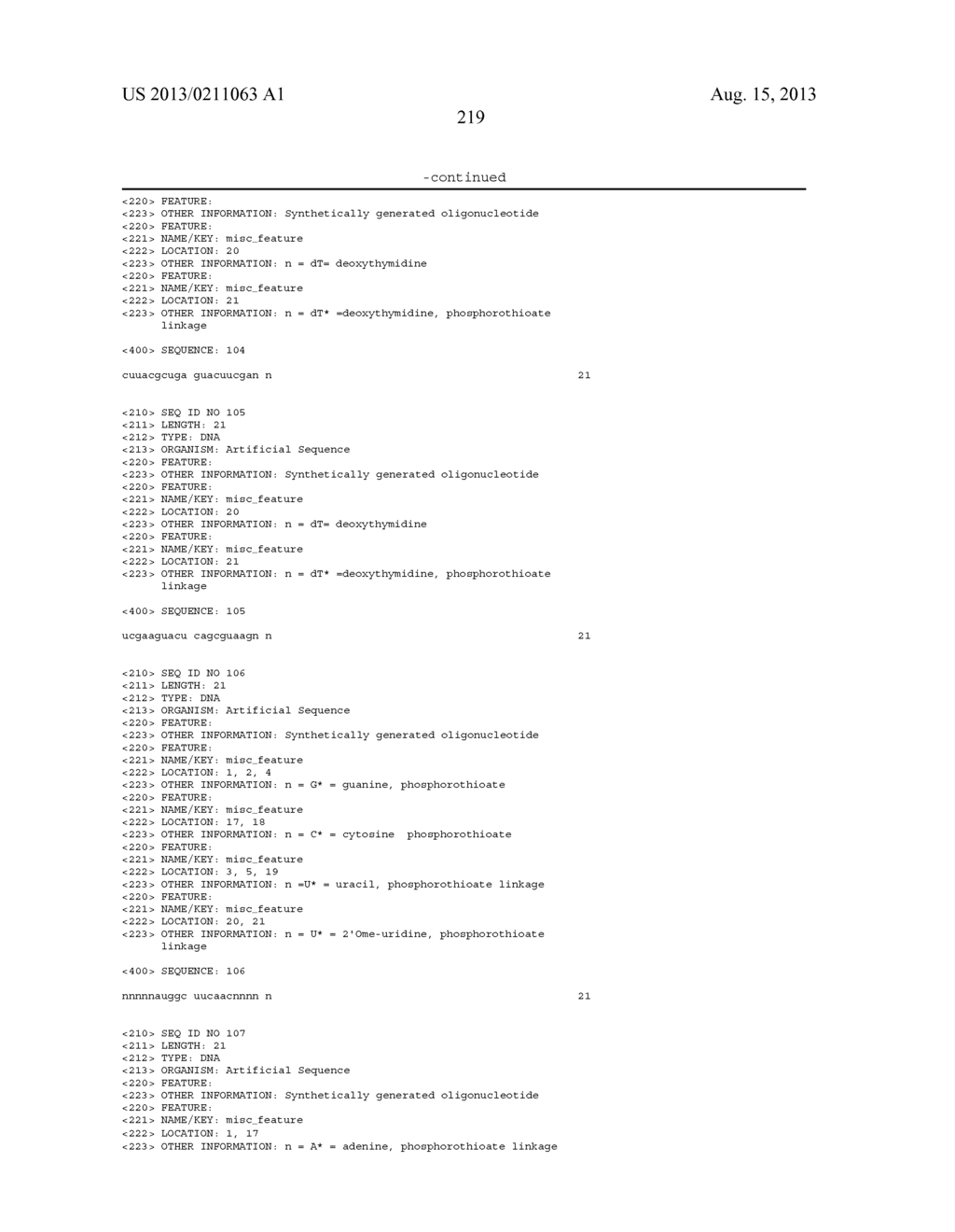 MODIFIED iRNA AGENTS - diagram, schematic, and image 248