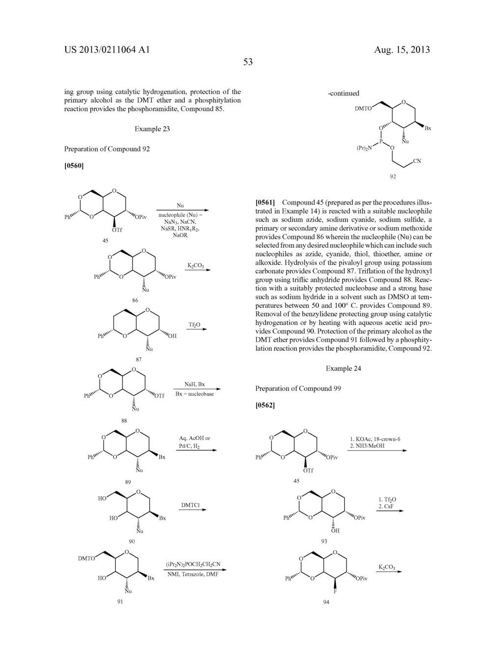 TETRAHYDROPYRAN NUCLEIC ACID ANALOGS - diagram, schematic, and image 54