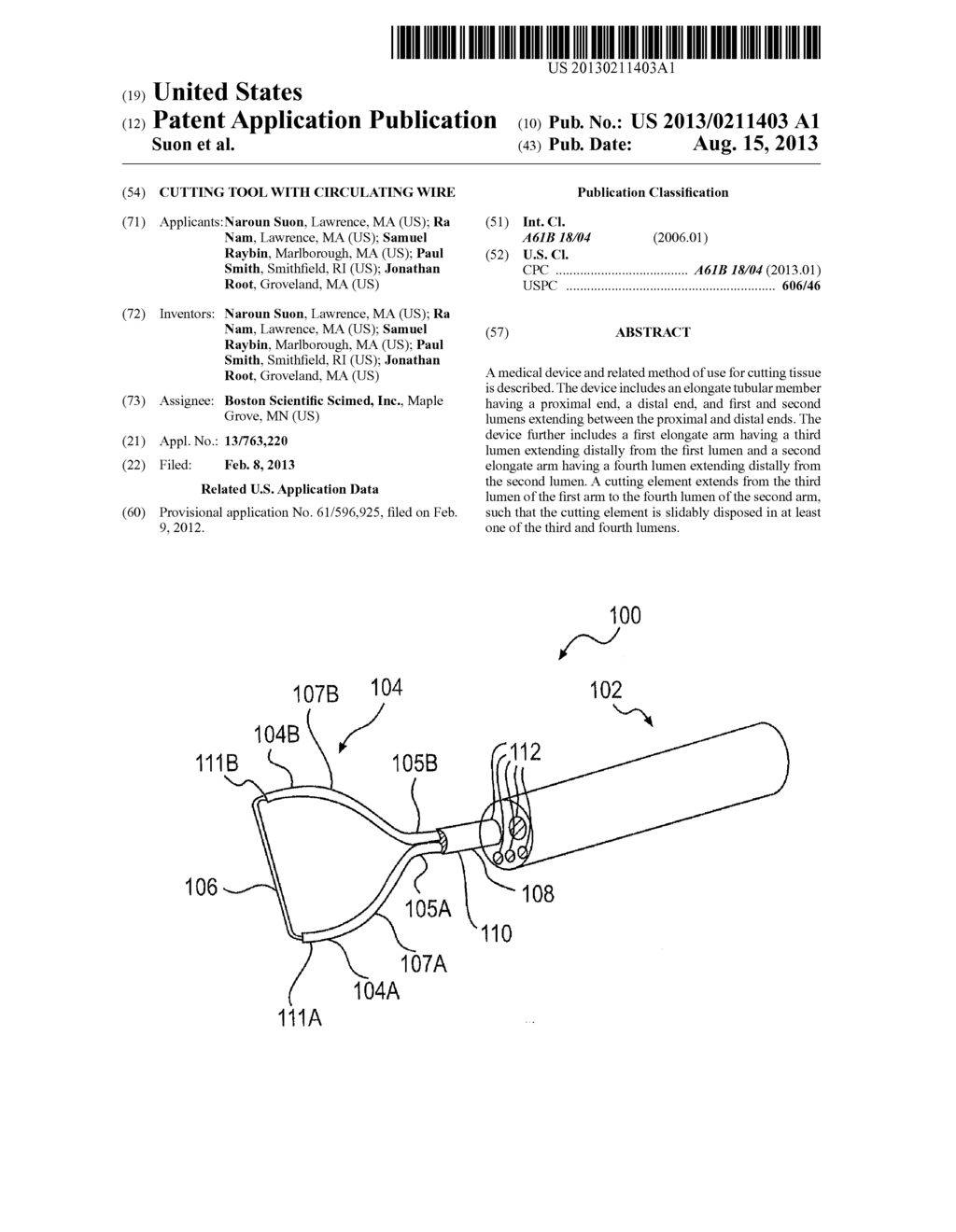 CUTTING TOOL WITH CIRCULATING WIRE - diagram, schematic, and image 01