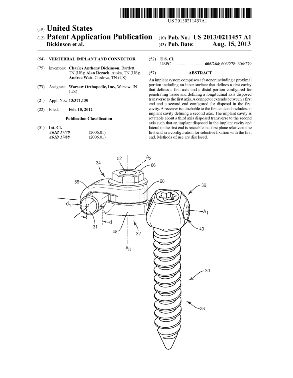 VERTEBRAL IMPLANT AND CONNECTOR - diagram, schematic, and image 01