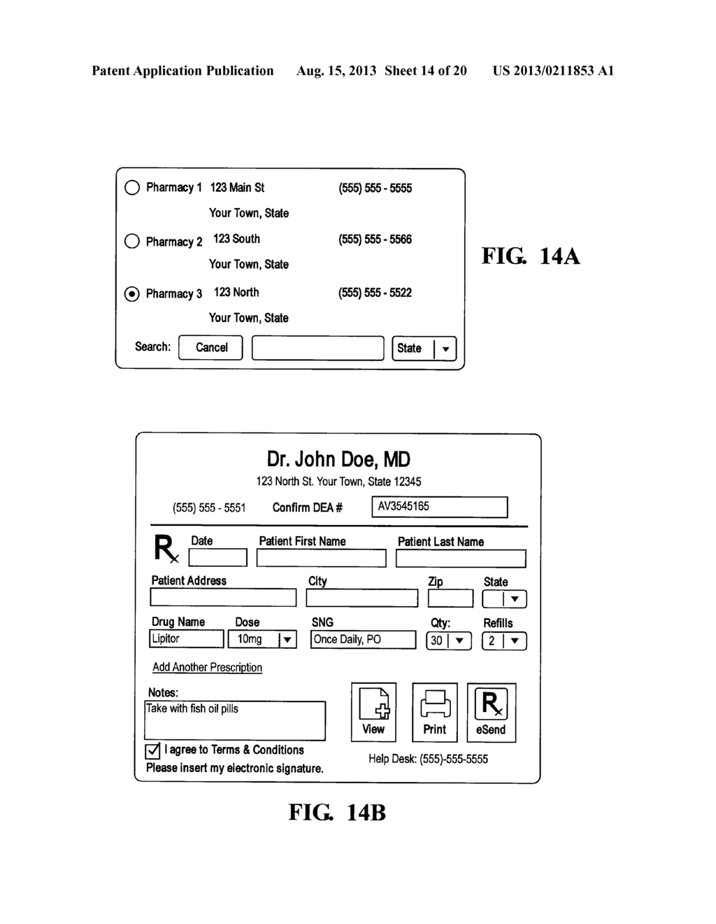 VIRTUAL SAMPLE CABINET SYSTEM AND METHOD FOR PRESCRIPTION DRUG MARKETING - diagram, schematic, and image 15