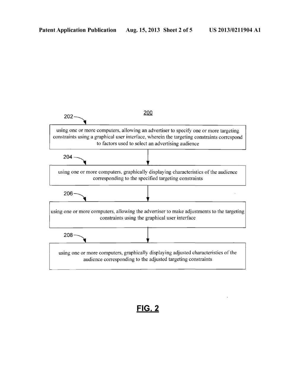 GUI That Displays Characteristics of an Advertising Audience Selected By     Specifying Targeting Constraints - diagram, schematic, and image 03