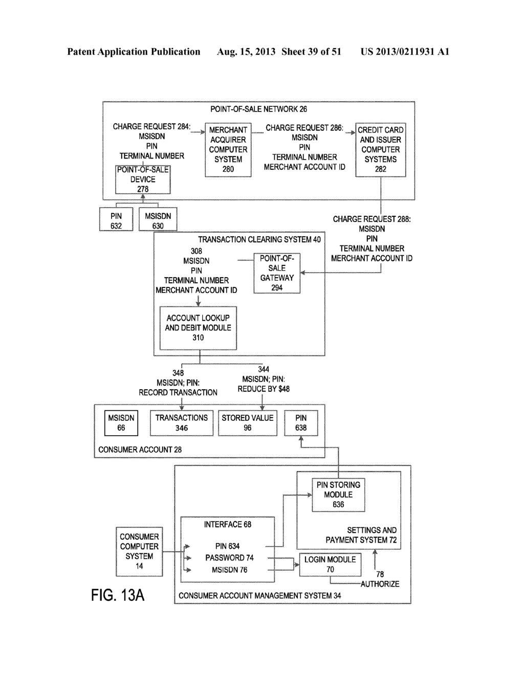 TRANSACTION AUTHENTICATION WITH A NON-PAN ID AND PIN - diagram, schematic, and image 40