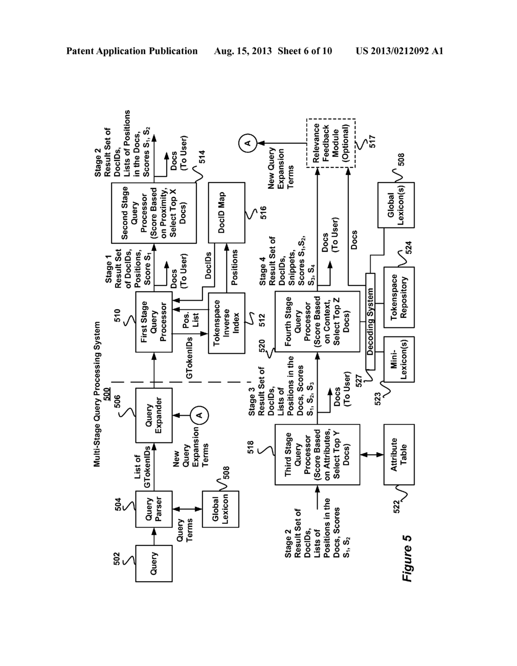 Multi-Stage Query Processing System and Method for Use with Tokenspace     Repository - diagram, schematic, and image 07