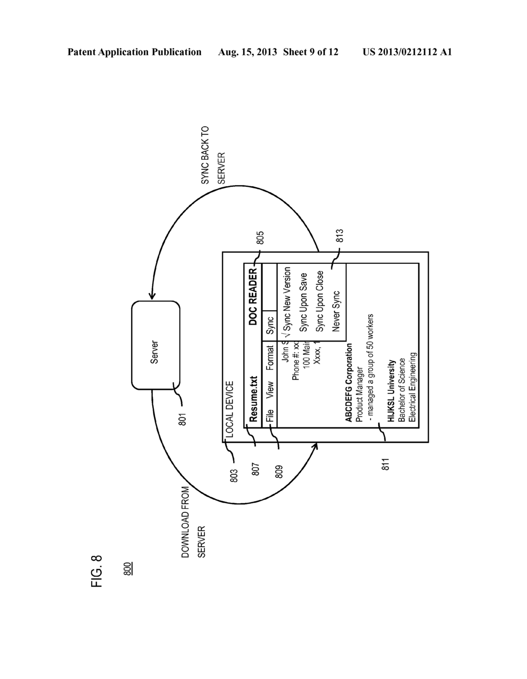 METHOD AND APPARATUS FOR MANAGING FILES IN AN ONLINE ACCOUNT - diagram, schematic, and image 10