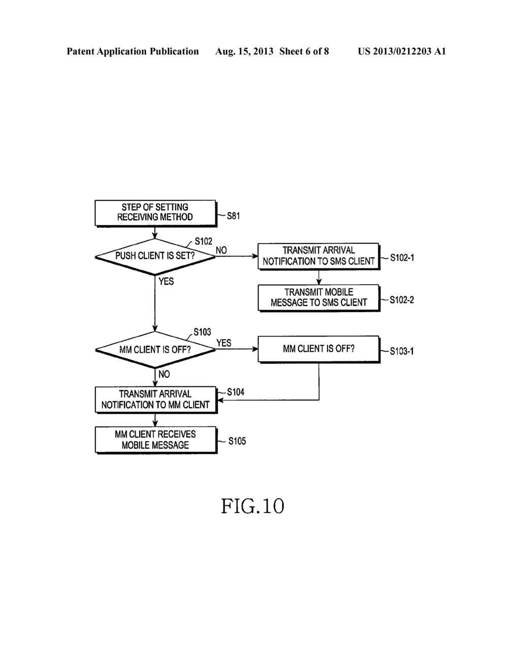 APPARATUS AND METHOD FOR RECEIVING MOBILE MESSAGE - diagram, schematic, and image 07