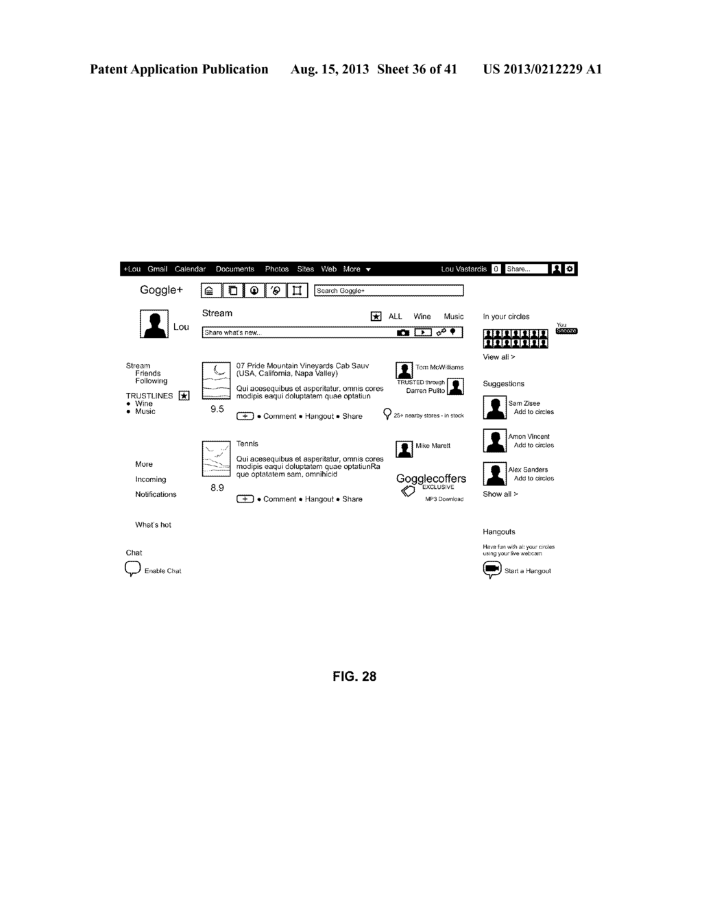 SOCIAL NETWORKING INFORMATION SYSTEM AND METHOD - diagram, schematic, and image 37