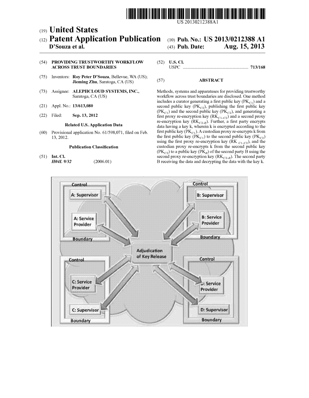 PROVIDING TRUSTWORTHY WORKFLOW ACROSS TRUST BOUNDARIES - diagram, schematic, and image 01