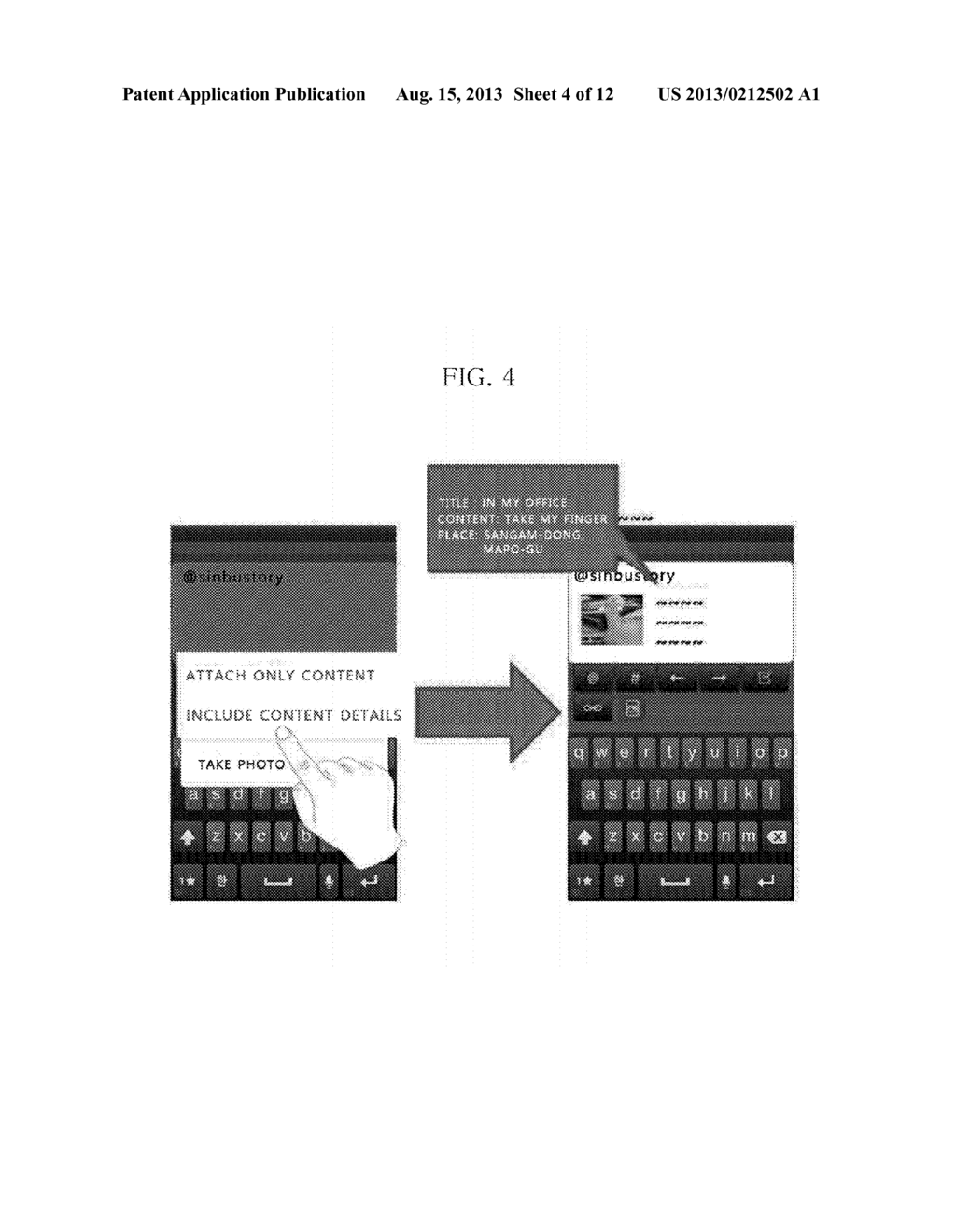 APPARATUS AND METHOD FOR DISPLAYING CONTENT AND ATTRIBUTE INFORMATION - diagram, schematic, and image 05