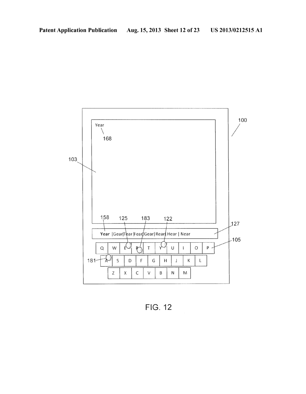 USER INTERFACE FOR TEXT INPUT - diagram, schematic, and image 13