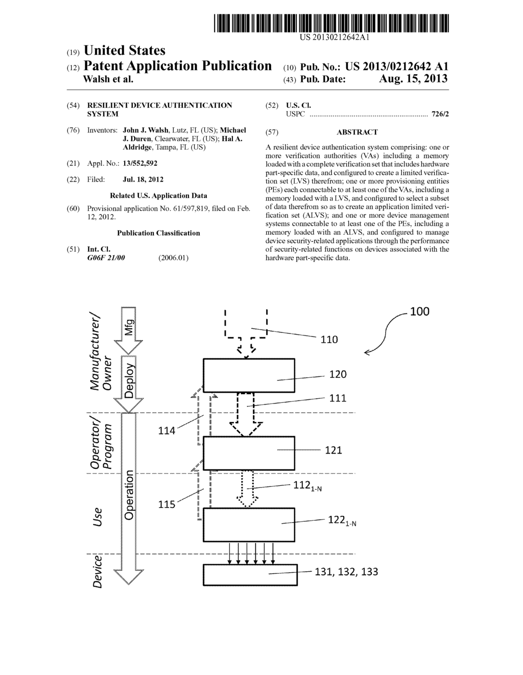 Resilient Device Authentication System - diagram, schematic, and image 01