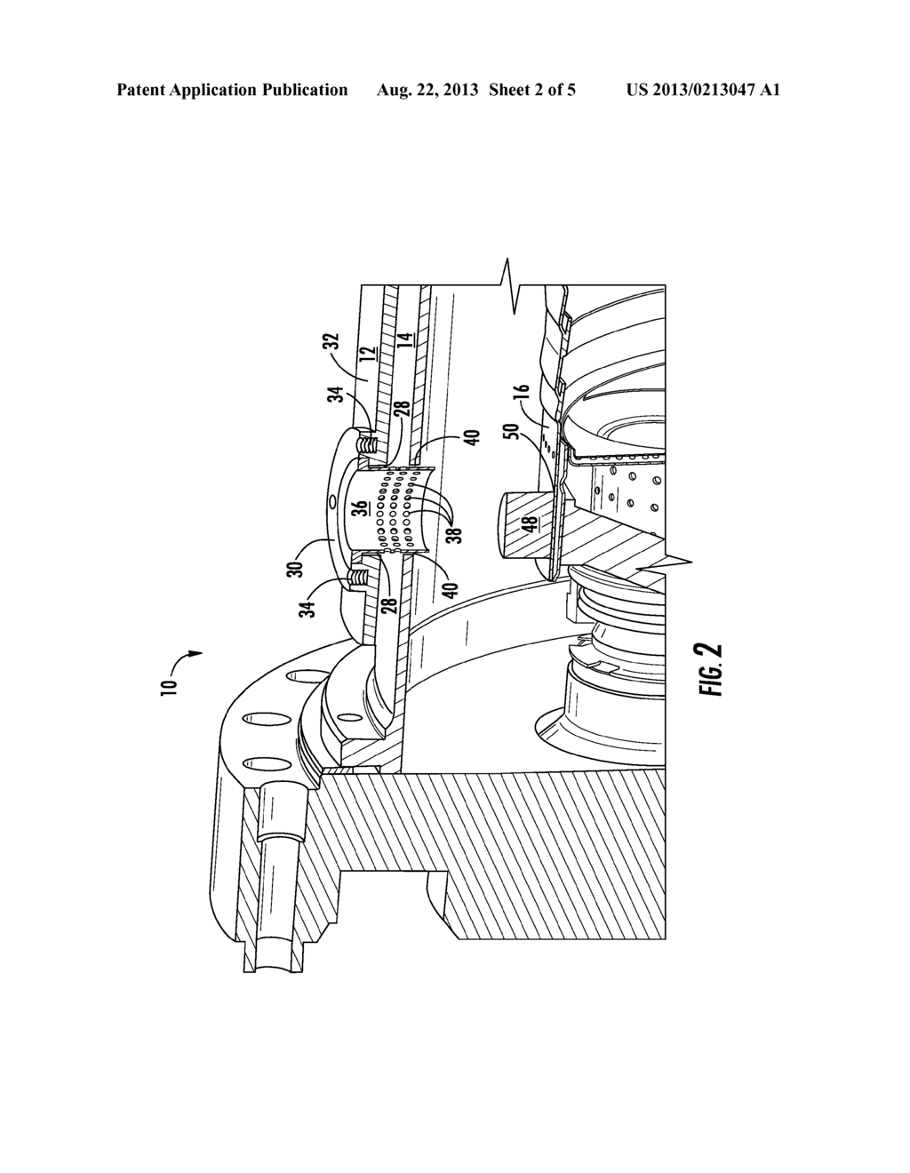 COMBUSTION LINER GUIDE STOP AND METHOD FOR ASSEMBLING A COMBUSTOR - diagram, schematic, and image 03