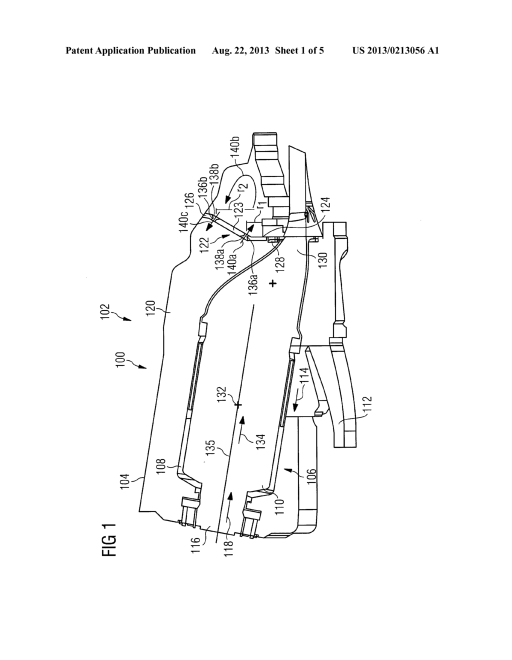 DAMPING DEVICE FOR DAMPING PRESSURE OSCILLATIONS WITHIN A COMBUSTION     CHAMBER OF A TURBINE - diagram, schematic, and image 02