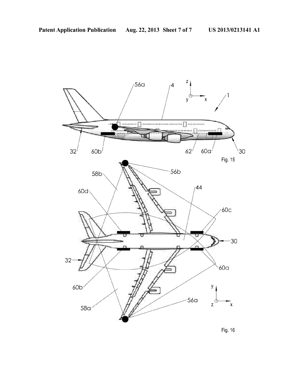 Method and an arrangement for purposes of determining an incidence of     loading of an aircraft structure - diagram, schematic, and image 08