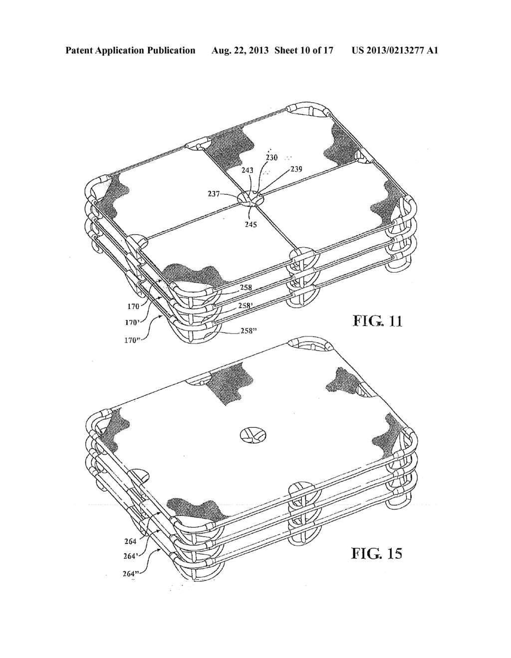 LIGHTWEIGHT PALLET AND CONTAINER INCLUDING MESH SUPPORT SURFACE AND     GALVANIZED FRAME CONSTRUCTION - diagram, schematic, and image 11