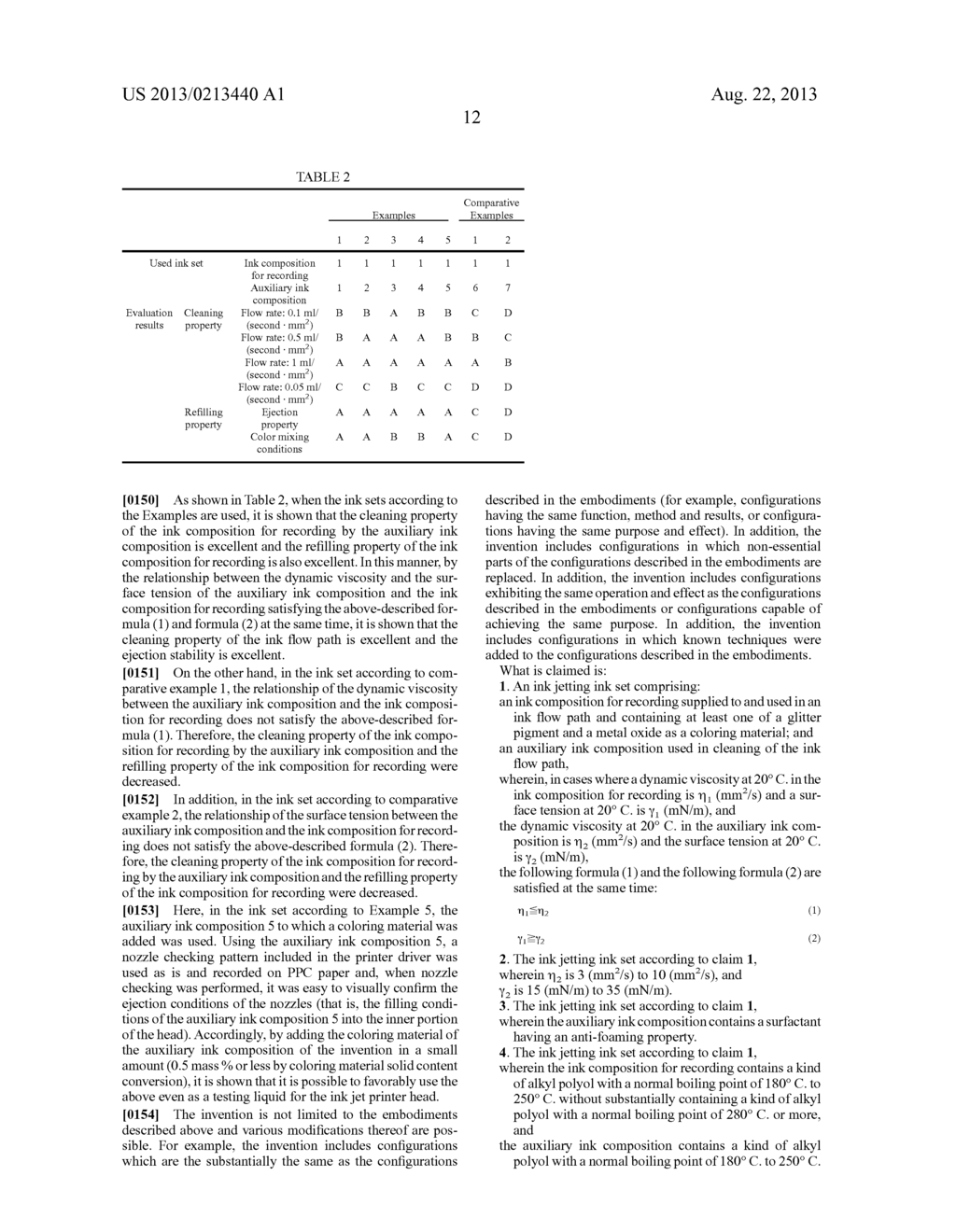 INK JETTING INK SET AND CLEANING METHOD - diagram, schematic, and image 14