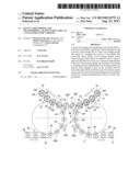 DEVICE FOR FORMING AND TRANSFERRING A SLEEVE-LIKE LABEL TO A CONTAINER TO     BE LABELED diagram and image