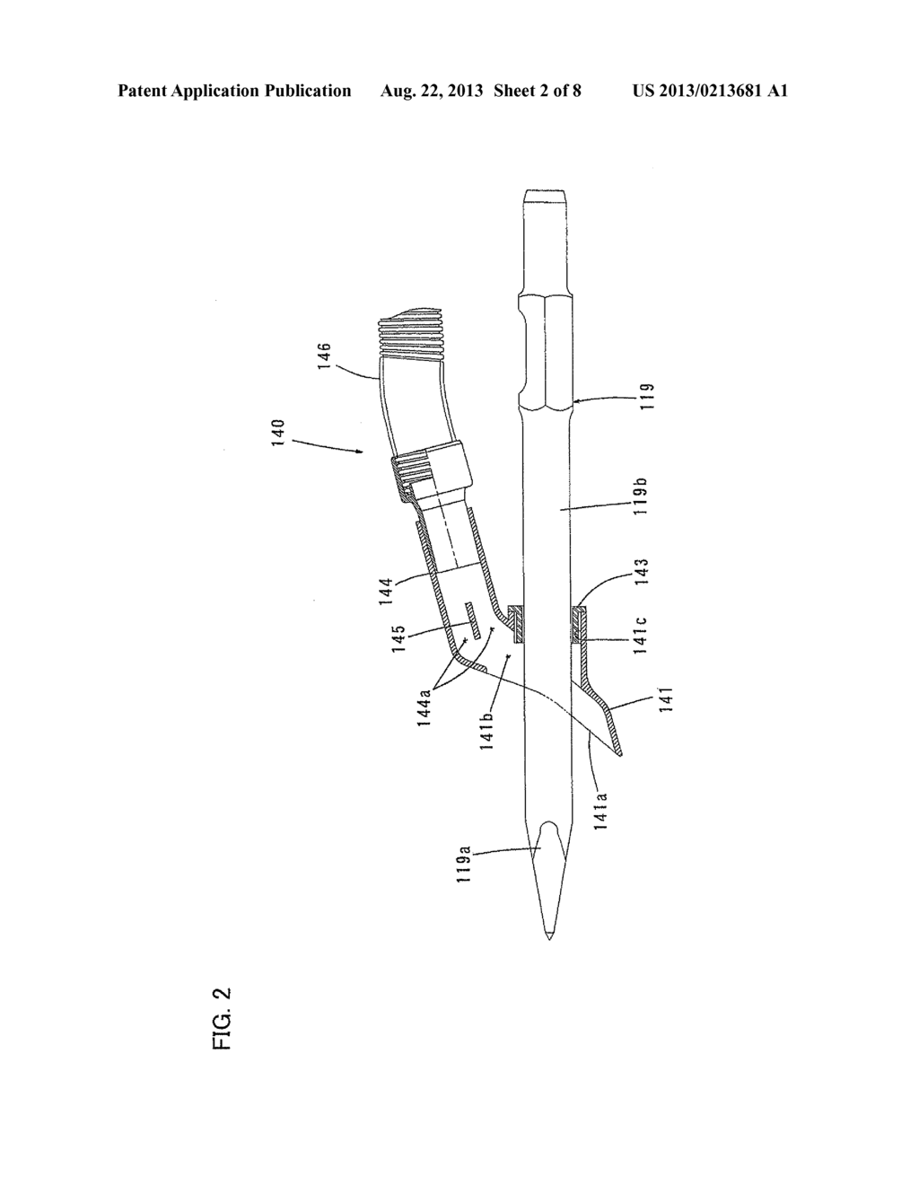 DUST COLLECTING DEVICE AND IMPACT TOOL - diagram, schematic, and image 03