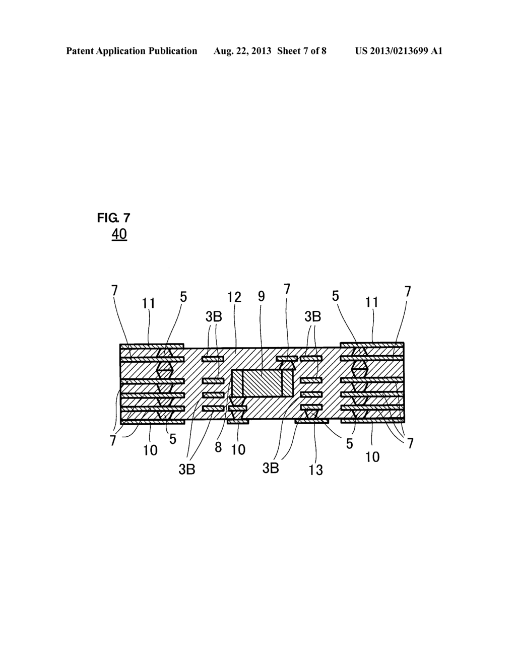 SUBSTRATE WITH BUILT-IN COMPONENT AND METHOD FOR MANUFACTURING THE SAME - diagram, schematic, and image 08