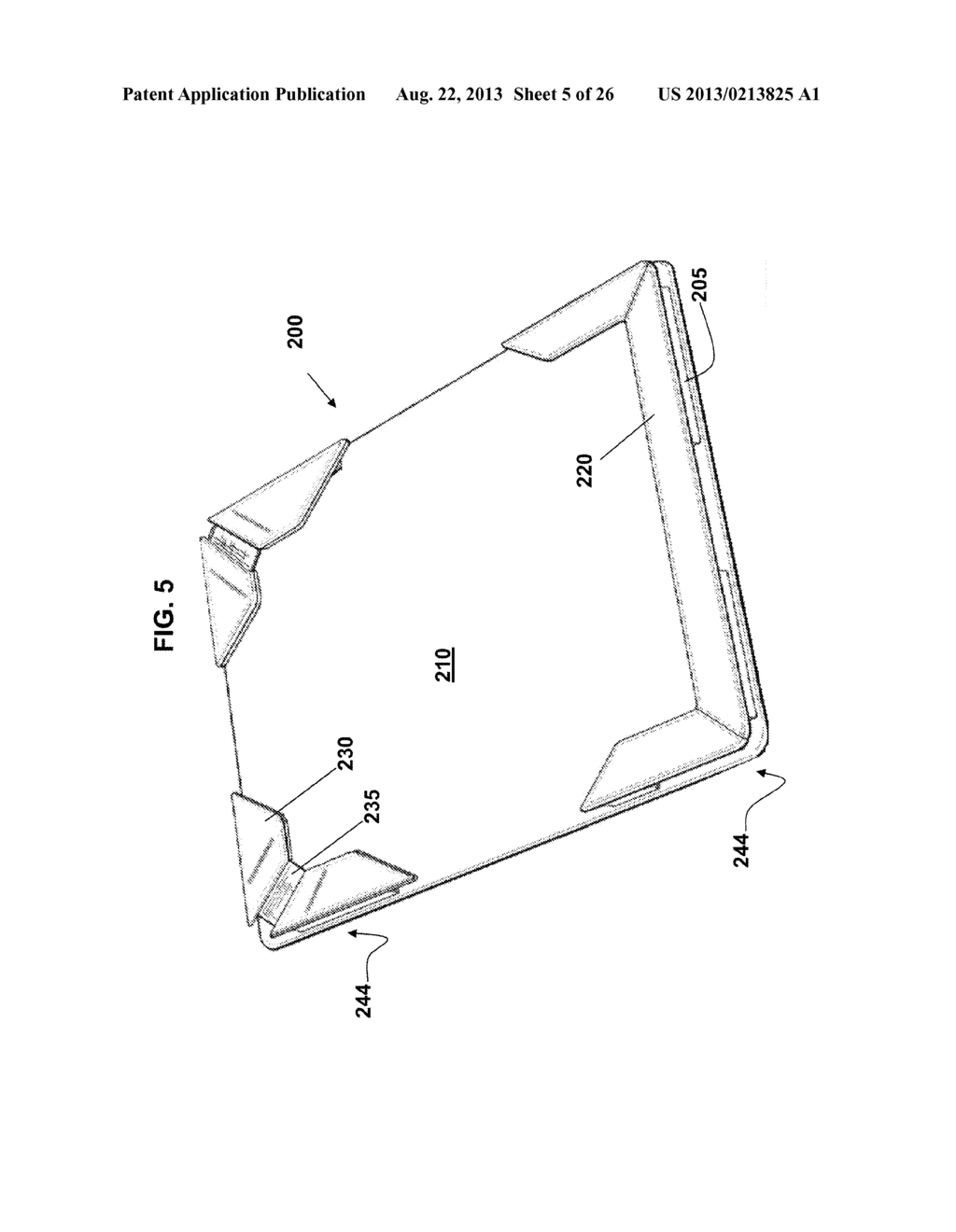 ELECTRONIC TABLET CASE WITH INTERNAL EASEL - diagram, schematic, and image 06