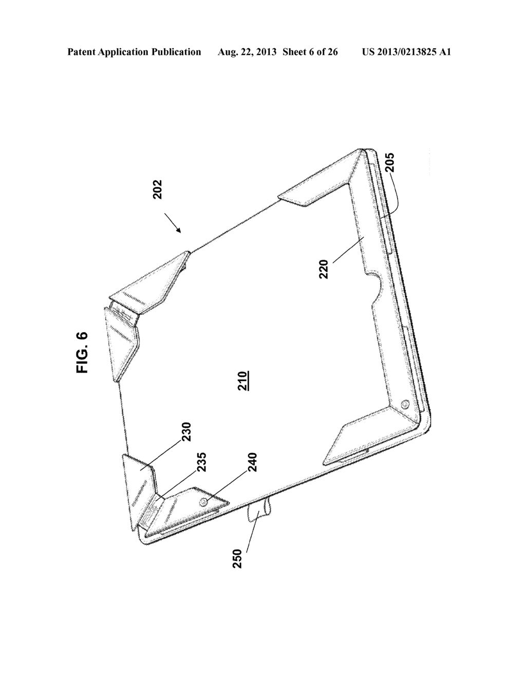 ELECTRONIC TABLET CASE WITH INTERNAL EASEL - diagram, schematic, and image 07