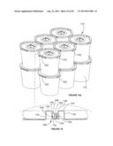STACKABLE CONTAINERS AND ASSOCIATED METHOD FOR THE TRANSPORT OF PLANTS diagram and image